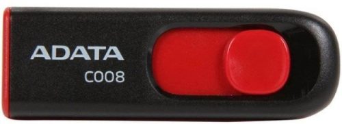 ADATA C008 32GB USB 2.0 pendrive, fekete-piros (AC008-32G-RKD)