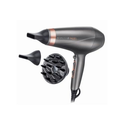 Remington AC8820 Keratin Protect hajszárító, 2200Watt, 3hőfok, 2sebesség, hideg levegő, ionos, diffúzor, szürke