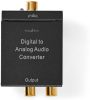 Nedis ACON2510BK digitális - analóg audio jel átalakító, Toslink , S/PDIF -> analóg RCA, 3.5mm jack