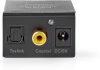 Nedis ACON2510BK digitális - analóg audio jel átalakító, Toslink , S/PDIF -> analóg RCA, 3.5mm jack