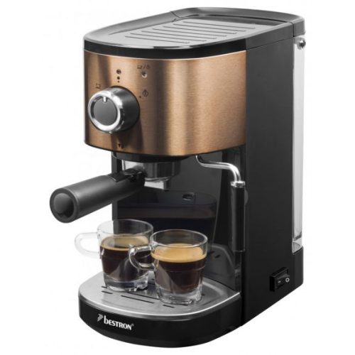 Bestron AES1000CO Espresso kávéfőző, 1450W, réz
