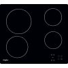 Whirlpool AKT 8090/NE beépíthető főzőlap, kerámia, 4zóna, 6.2kW, fekete