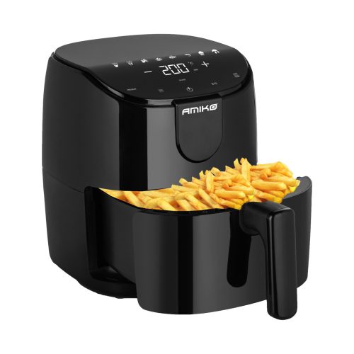 Amiko A50 Airfryer multifunkciós digitális forrólevegős sütő, 1500 W, 4 liter, fekete