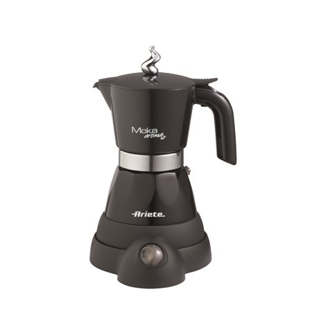 Ariete 1358BK Moka Aroma elektromos kotyogós kávéfőző, 4 személyes, 400Watt, fekete