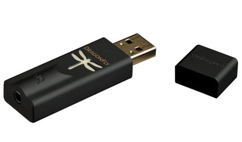AudioQuest Dragonfly USB DAC előfok és fejhallgató erősítő, fekete