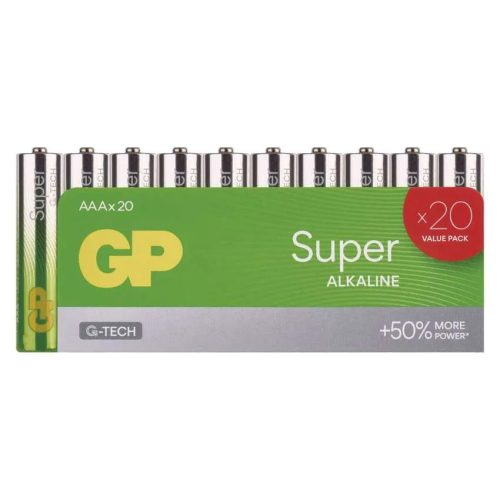 GP Batteries B0110L Super Alkáli AAA/LR03, mikro ceruza elem (20db/fólia)