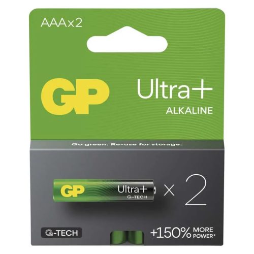 GP Batteries B03112 Ultra Plus Alkáli AAA/LR3 mikro ceruza elem (2db/bliszter)