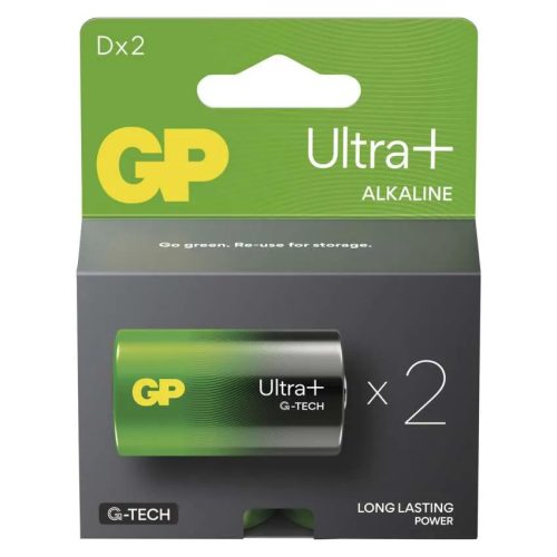 GP Batteries B03412 Ultra Plus Alkáli D/LR20, góliát elem (2db/bliszter)
