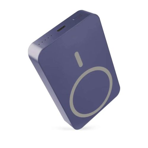 Emos B0551BL Powerbank, külső akkumulátor, 10000mAh/38,5 Wh, PD 20Watt, vezeték nélküli töltés, USB-C, kék