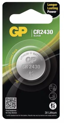 GP Batteries B15301 lítium gombelem CR2430/DL2430 (1db/bliszter)