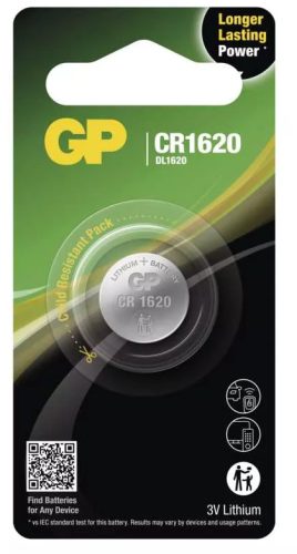 GP Batteries B15701 lítium gombelem CR1620/DL1620 (1db/bliszter)