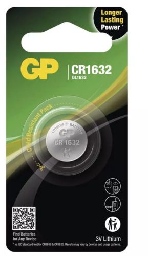 GP Batteries B15951 lítium gombelem CR1632/DL1632 (1db/bliszter)