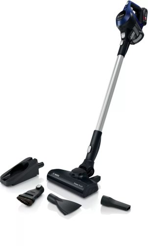 Bosch BBS611MAT Unlimited 6 akkumulátoros álló porszívó, 18V / 2.5Ah akku, fekete kék