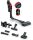 Bosch BCS1041PET Unlimited 10 ProAnimal vezeték nélküli álló porszívó, 18V, 4Ah, 6sebesség, 0.4literes tartály, 80dB, piros