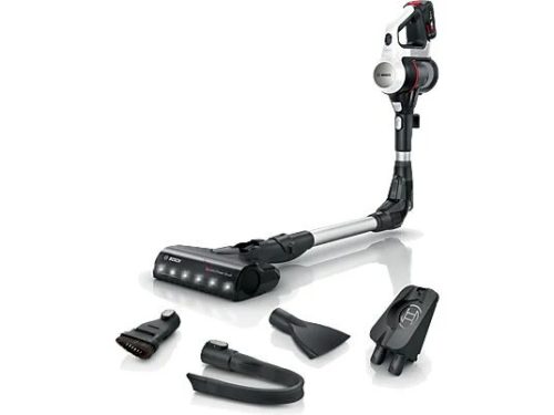 Bosch BCS711XXL Unlimited 7 vezeték nélküli álló porszívó, 18V, 3Ah, 3sebesség, 0.3literes tartály, 82dB, fehér