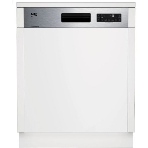 Beko BDSN28530X beépíthető mosogatógép, félig integrált, 15teríték, 9.9liter, 6program, 45dB, inox