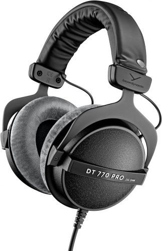 Beyerdynamic DT 770 PRO 250Ohm vezetékes monitor fejhallgató, zárt, 96dB, fekete (BD 459046)