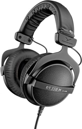 Beyerdynamic DT 770 M 80Ohm vezetékes fejhallgató, dobos és FOH monitor, zárt, 105dB, fekete (BD 472786)