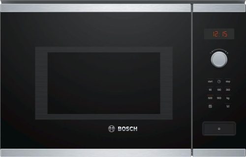 Bosch BFL553MS0 beépíthető mikrohullámú sütő 25 lliter, 900W, fekete
