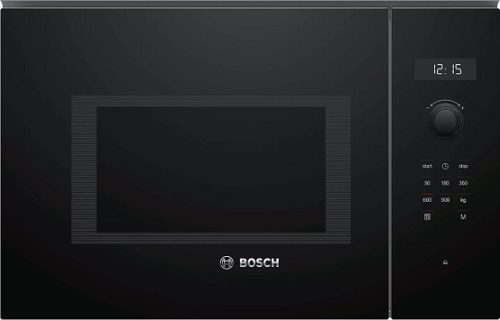 Bosch BFL554MB0 beépíthető mikrohullámú sütő, 900 W, 25 liter, fekete
