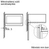 Bosch BFL554MB0 beépíthető mikrohullámú sütő, 900 W, 25 liter, fekete