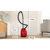 Bosch BGB41PET1 Serie 4 ProAnimal porzsákos porszívó, 700Watt, 4literes porzsák, 75dB, piros