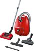 Bosch BGLS4PET2 Zoo'o ProAnimal porzsákos porszívó, 600Watt, 4liter, HEPA filter, 75dB, piros