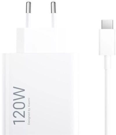 Xiaomi HyperCharge Combo hálózati töltő, 120Watt, USB-A aljzat, Type-C kábel, fehér (BHR9462EU)