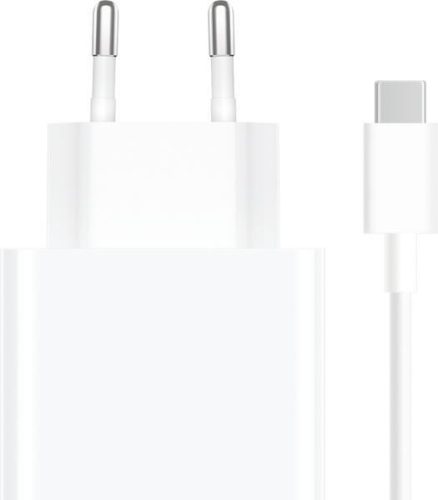 Xiaomi HyperCharge Combo hálózati töltő, 67Watt, USB-A aljzat, Type-C kábel, fehér (BHR9465EU)