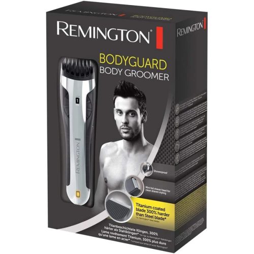 Remington BHT2000A Bodyguard testszőrzet igazító, 5 hosszúság 3-12mm, 2db trimmelő fej, akkumulátoros, ezüst -fekete