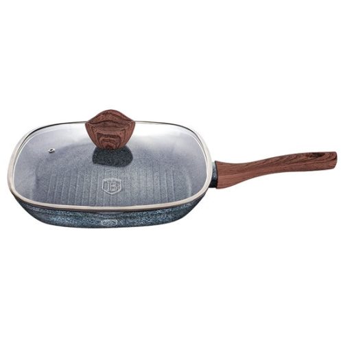 Berlinger Haus BH/1599N Forest Line grill serpenyő fedővel, 28 x4cm, 2.1liter, indukciós, márvány bevonat