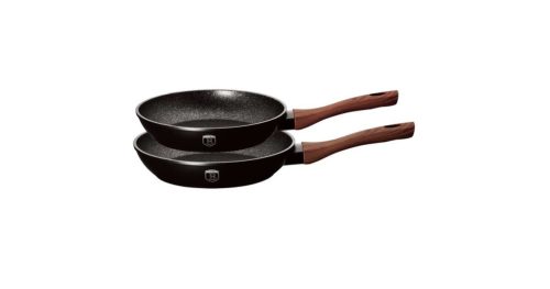 Berlinger Haus BH/1726F Ebony Rosewood Collection serpenyő készlet, 2részes, 22/26 cm, indukciós, márvány bevonat