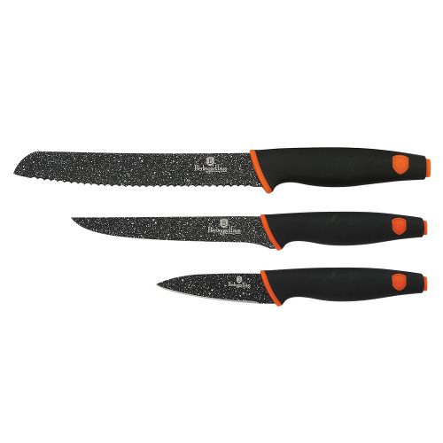 Berlinger Haus BH-2301 Granit Diamond Line késkészlet, 3 részes, Rozsdamentes acél, tapadásmentes bevonat