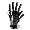 Berlinger Haus BH-2565N Black Silver késkészlet 7 részes, akrill állvány