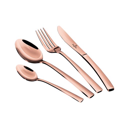 Berlinger Haus BH-2637A Rose Gold Rozsdamentes Evőeszköz készlet, 24 db, Fényes