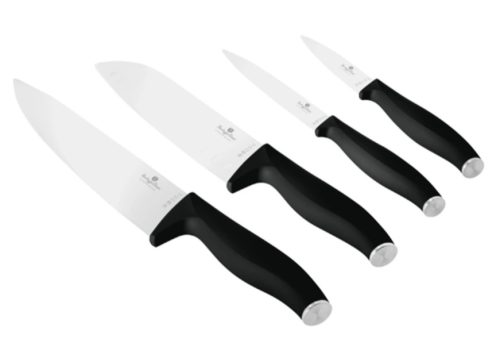 Berlinger Haus BH/2957 Matte Black Collection késkészlet, 4részes