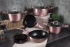 Berlinger Haus BH/6043 I-Rose Collection edény és serpenyő készlet fedővel, 10 részes, indukciós, 3 rétegű titán bevonat, metál pink