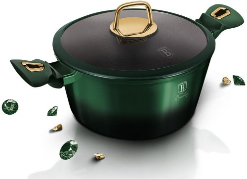 Berlinger Haus BH-6058 Emerald Collection lábas fedővel, 24 x11.8cm, 4.1l, indukciós, titán bevonat