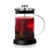 Berlinger Haus BH/6302 Black Silver Collection dugattyús kávé- és teafőző, 600ml, inox, üveg