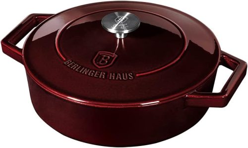 Berlinger Haus BH/6498 Burgundy Edition öntöttvas alacsony lábas, 26x7,5 cm, 2,6 l