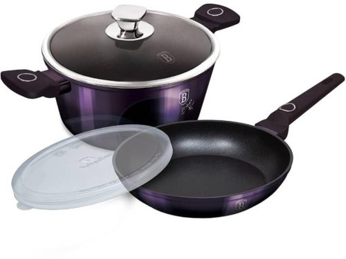 Berlinger Haus BH/7102 Purple Eclipse Collection edény és serpenyő készlet, 4részes , indukciós, titán bevonat