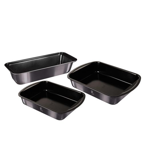 Berlinger Haus BH/7631 Carbon Pro Edition sütőforma készlet, 3részes, titán bevonat