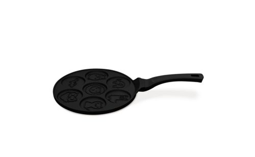 Berlinger Haus BH/7799 Matte Black Collection amerikai palacsintasütő, állatos, 26 x1.7cm, indukciós, tapadásmentes bevonat
