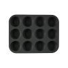 Berlinger Haus BH/7950 Matte Black Collection muffin sütőforma, 12 csészés, titán bevonat