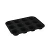 Berlinger Haus BH/7950 Matte Black Collection muffin sütőforma, 12 csészés, titán bevonat