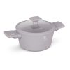 Berlinger Haus BH-8100 Taupe lábos+üvegfedő, 20x10,4cm, 2,5l, indukciós