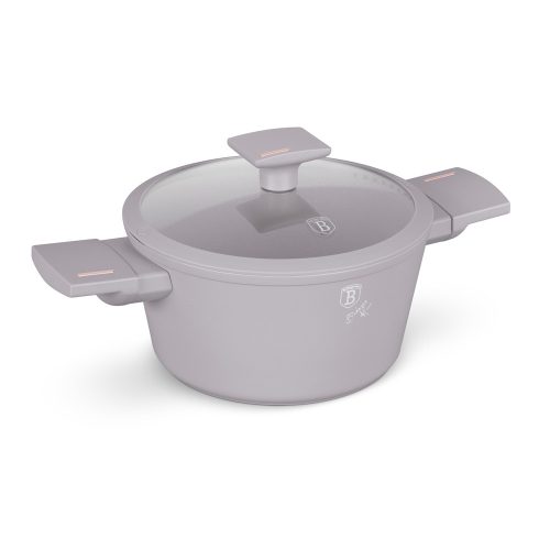 Berlinger Haus BH-8100 Taupe lábos+üvegfedő, 20x10,4cm, 2,5l, indukciós
