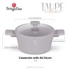 Berlinger Haus BH-8101 Taupe lábos+üvegfedő, 24x11,8cm, 4,1l, indukciós