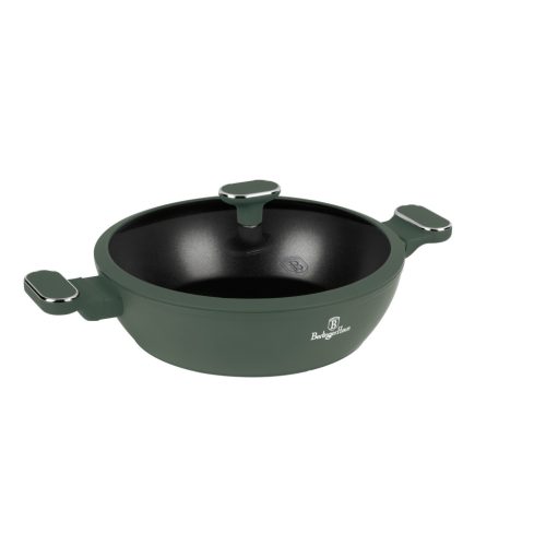 Berlinger Haus BH/8163 Matte Green Collection alacsony lábas fedővel, 28 cm