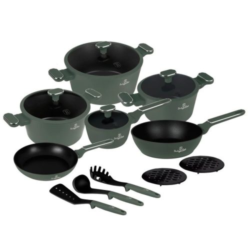 Berlinger Haus BH/8207 Matte Green Collection edénykészlet, 10 db részes
